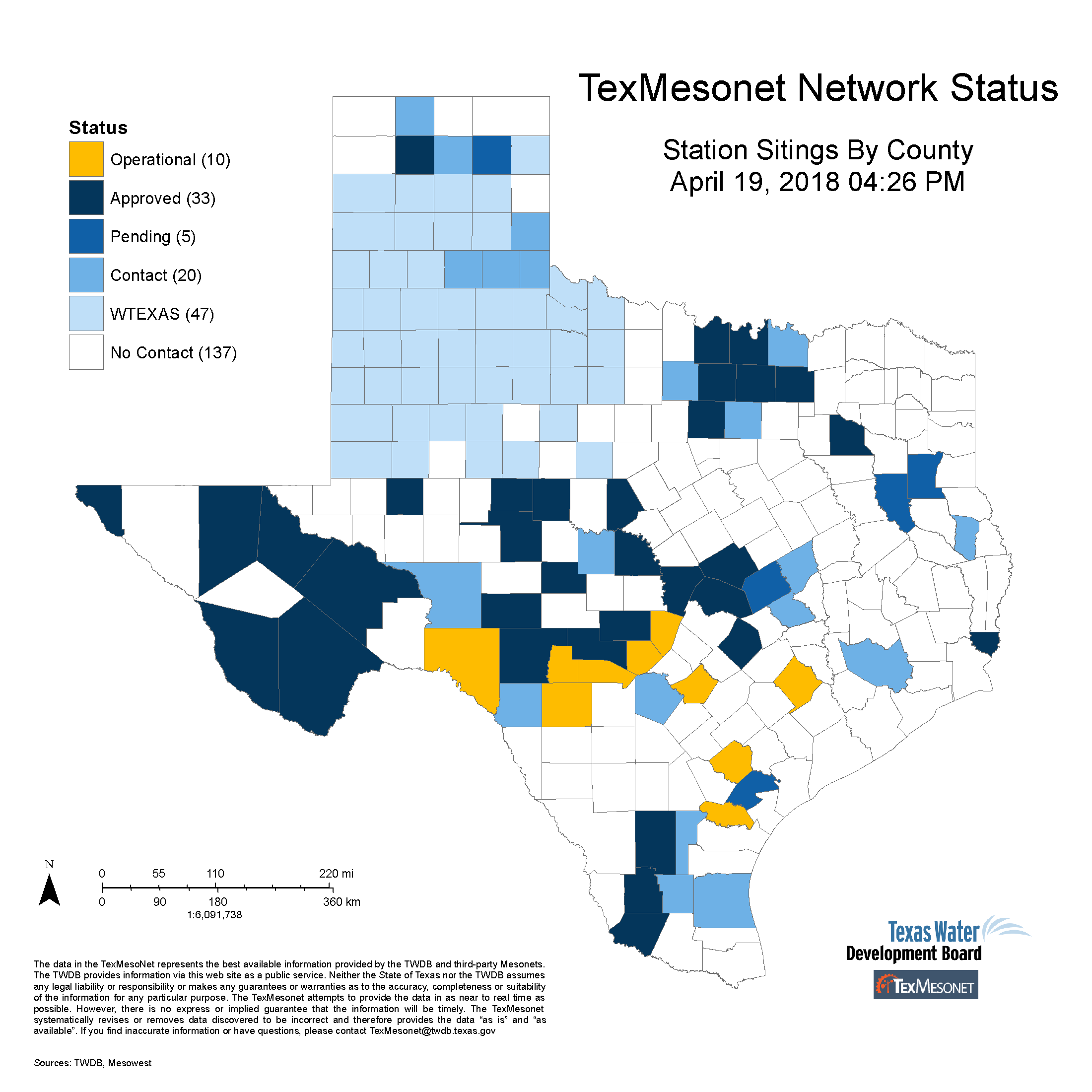 TexMesonet Network Status